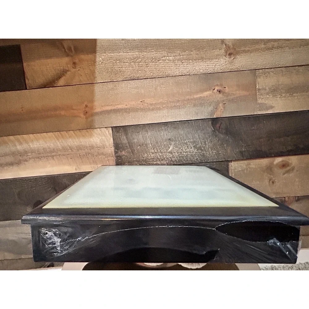 Shannon‎ By Godinger Crystal Chess Set Hand Faceted Wooden Storage Case NEW